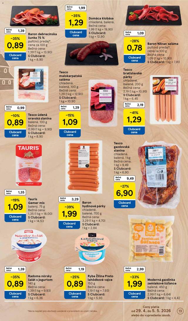Nový Tesco leták od 29.04.