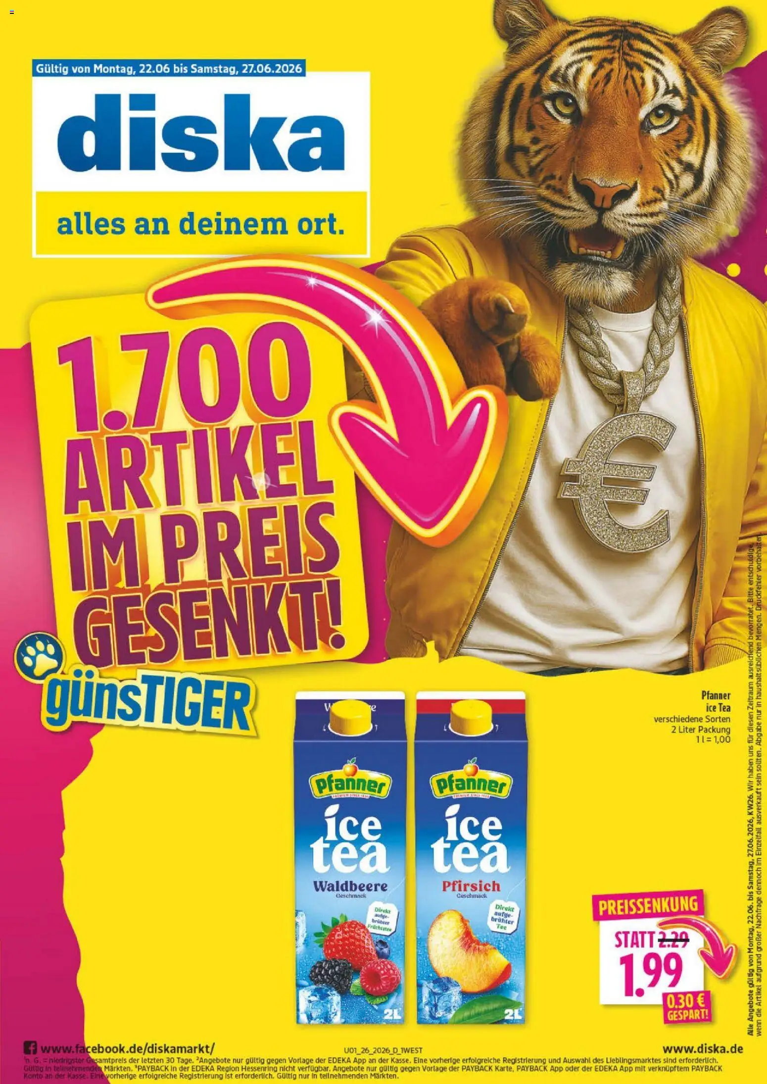 Vorschau von dem Prospekt des Geschäftes Diska, gültig ab dem 22.06.2026