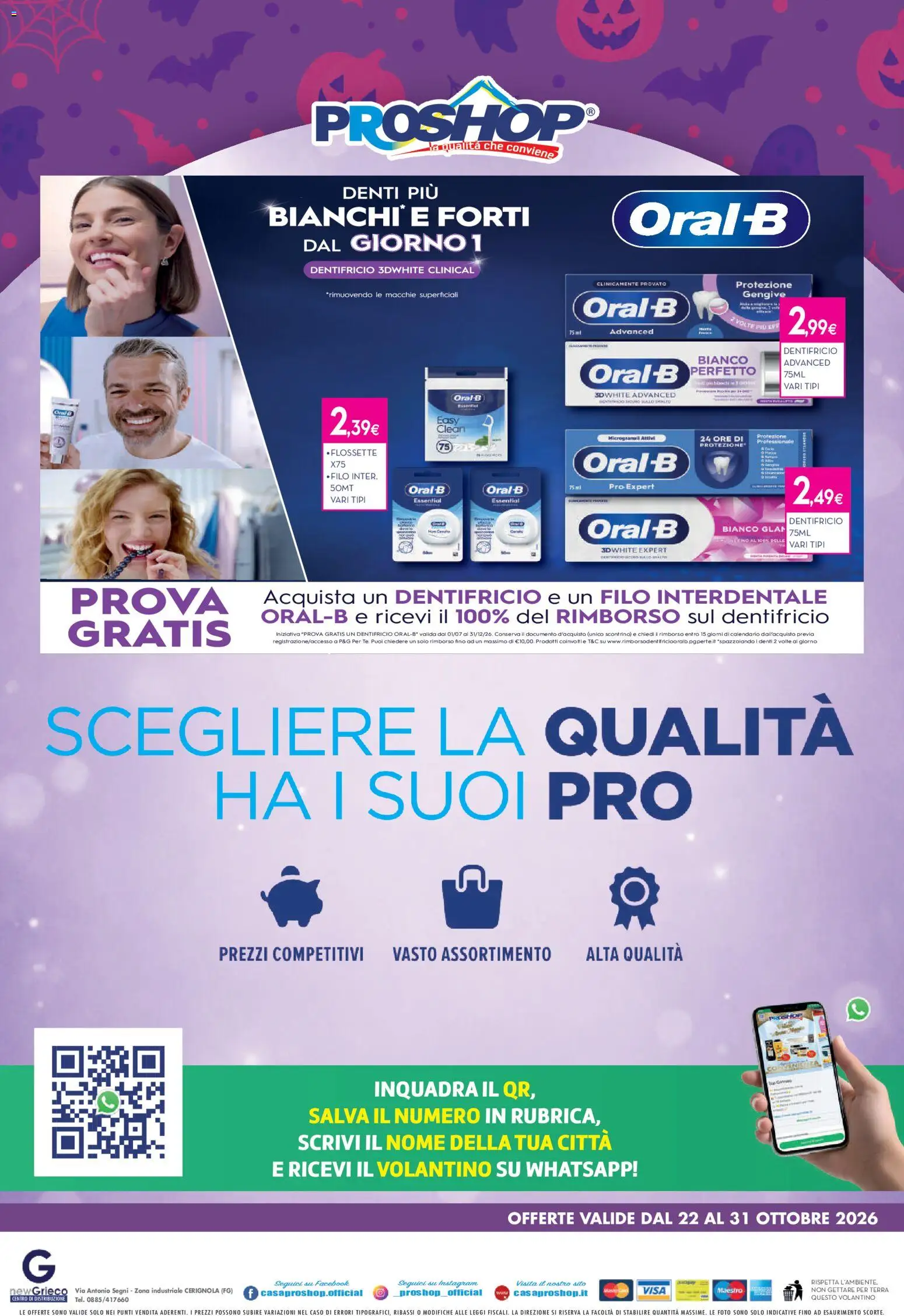 Anteprima dell'opuscolo Proshop volantino dal negozio Proshop valido da 22/10/2026 - Terra, Dentifricio, Filo interdentale
