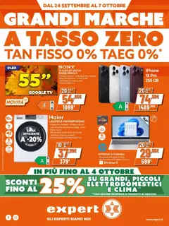 Anteprima dell'opuscolo Iperal volantino Expert dal negozio Iperal valido da 24/09/2026