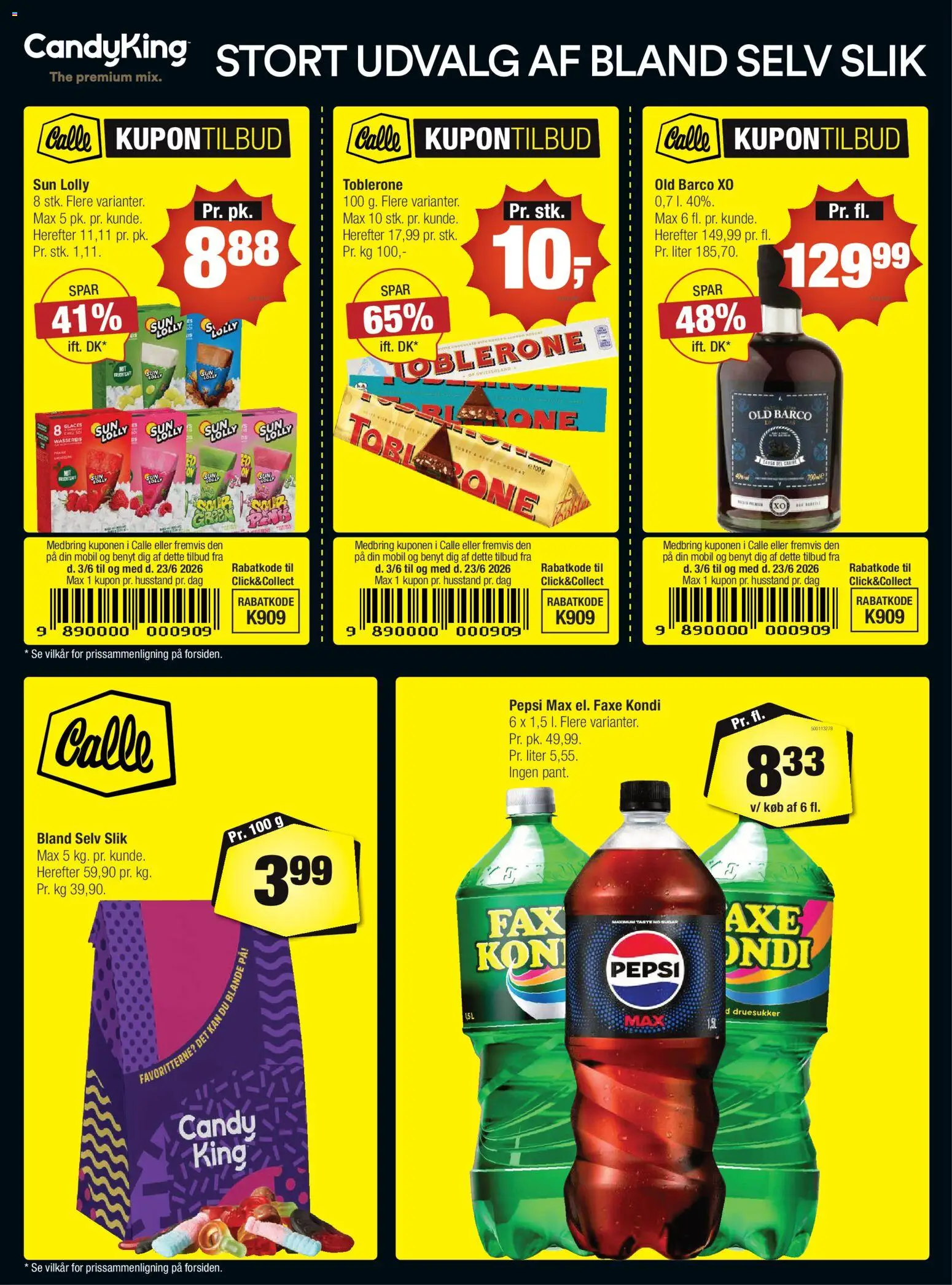 Eksempel på tilbudsavis Calle - Danske kupontilbud fra butik Calle gyldig fra 03/06/2026