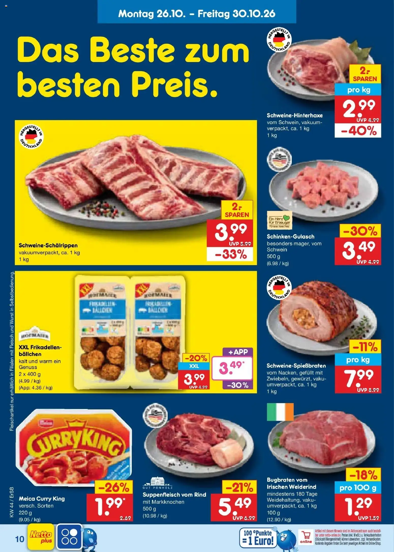 Vorschau von dem Prospekt des Geschäftes Netto Marken-Discount, gültig ab dem 26.10.2026