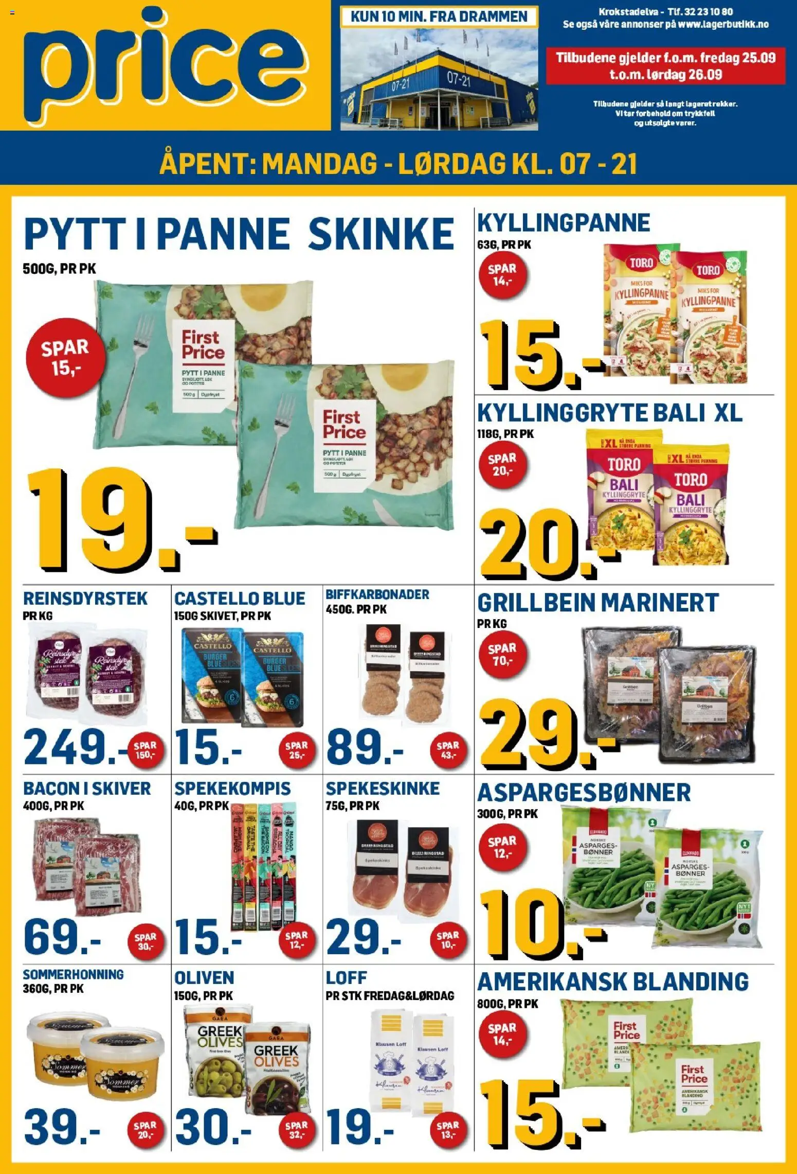 Forhåndsvis Price Lagerbutikk kundeavis fra butikk Price Lagerbutikk gyldig fra 25/09/2026