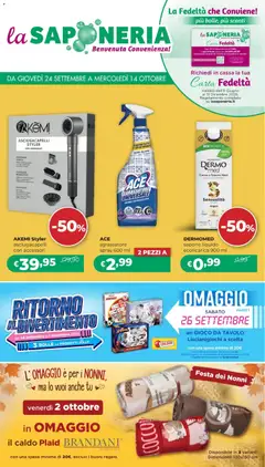 Anteprima dell'opuscolo La Saponeria volantino dal negozio La Saponeria valido da 24/09/2026