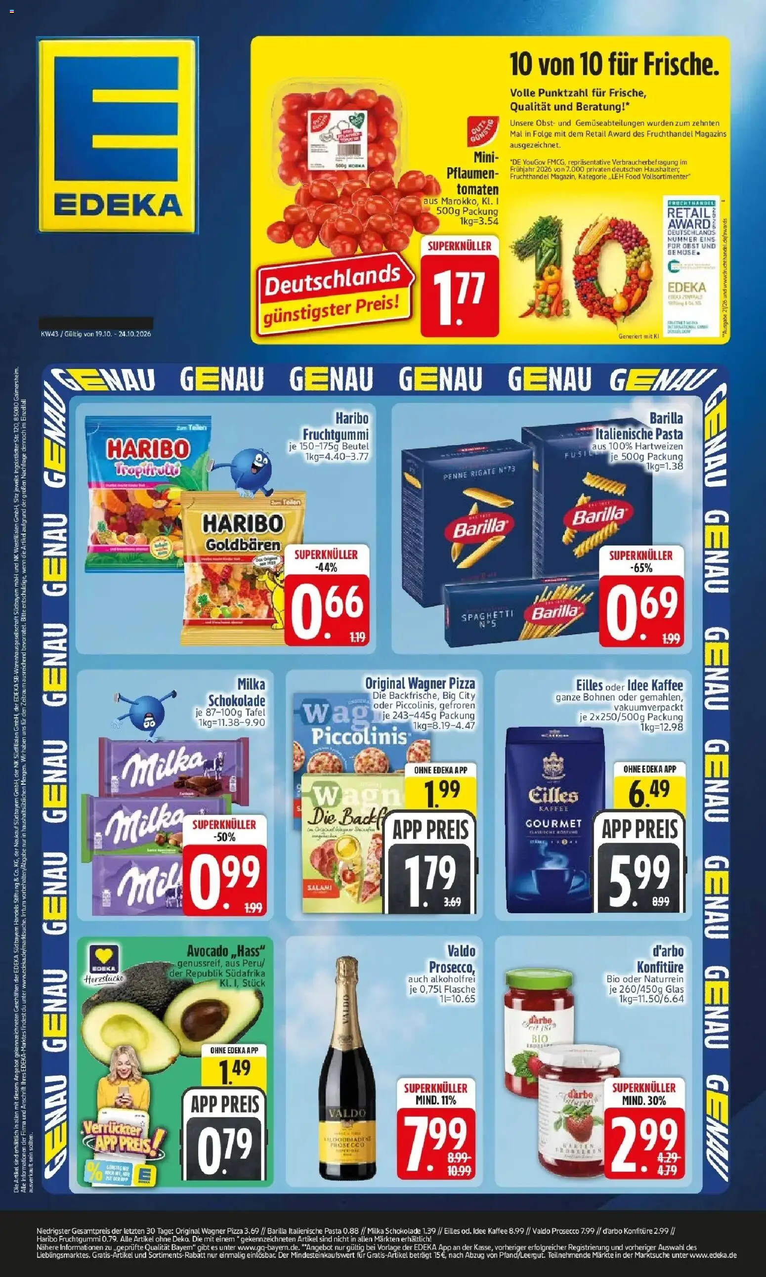 Vorschau von dem Prospekt des Geschäftes Edeka, gültig ab dem 19.10.2026