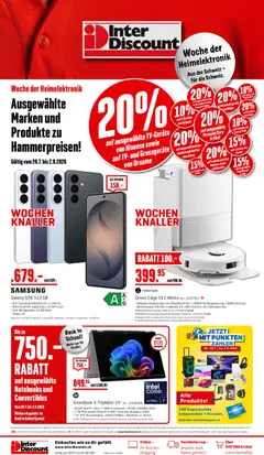 Vorschau des Merkblatts Interdiscount aktionen vom Shop Interdiscount gültig von 20.07.2026 bis 02.08.2026