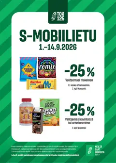 Kaupan S-market S-market - S-Mobilietu esikatselu, voimassa 01/09/2026