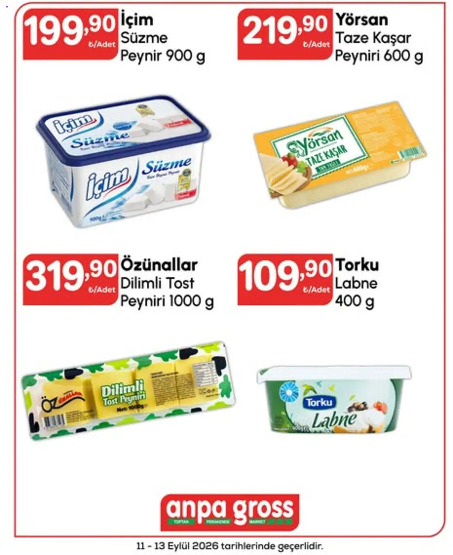Anpa Gross Anpa Gross - Hafta sonu fırsatları 11.09.2026 - Broşürünün önizlemesi