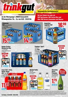 Vorschau von dem Prospekt des Geschäftes Trinkgut, gültig ab dem 14.09.2026