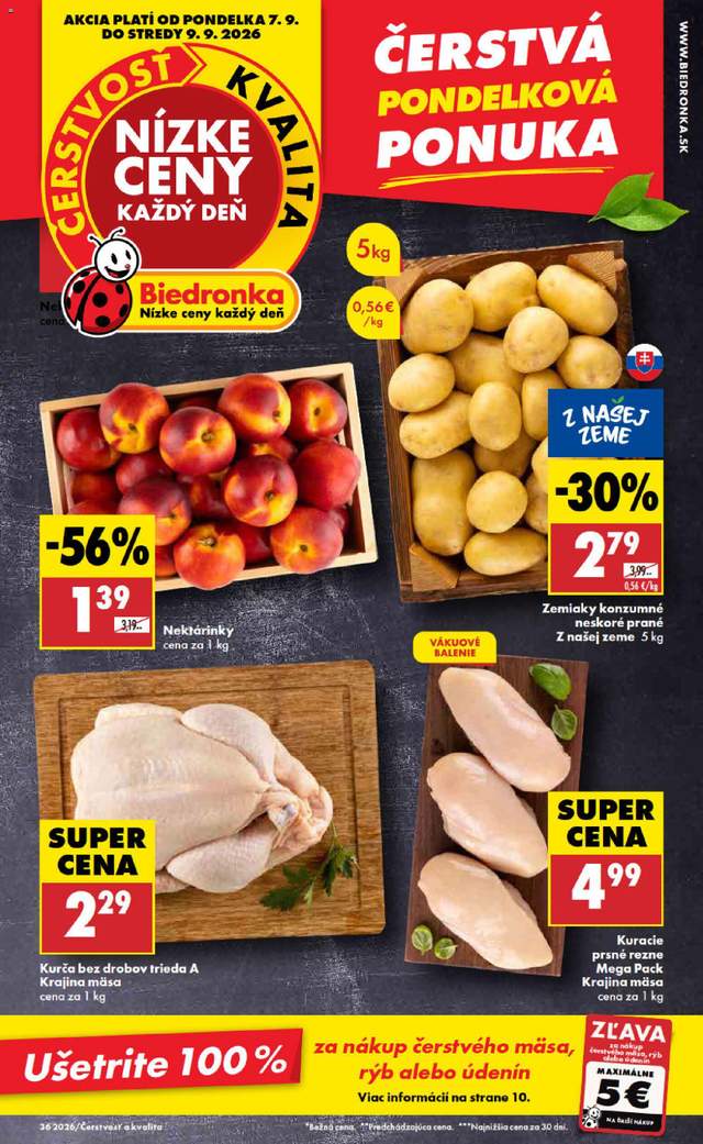 Nový Biedronka leták od 07.09.