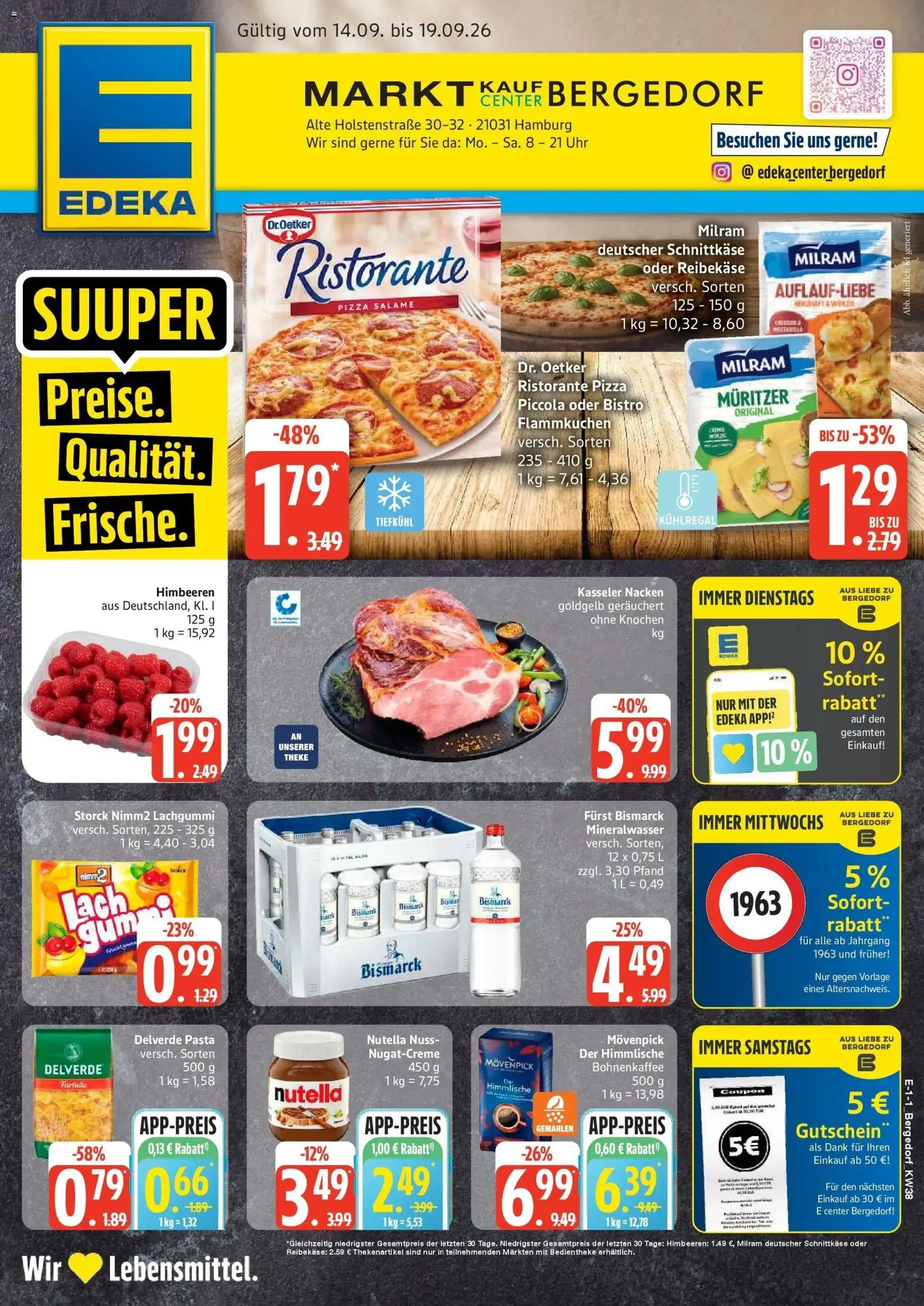 Vorschau von dem Prospekt des Geschäftes Edeka, gültig ab dem 14.09.2026