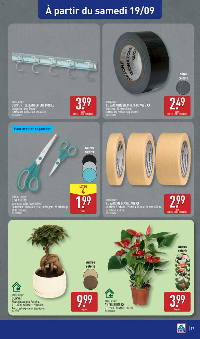 Nouveau catalogue Aldi à partir du 15/09