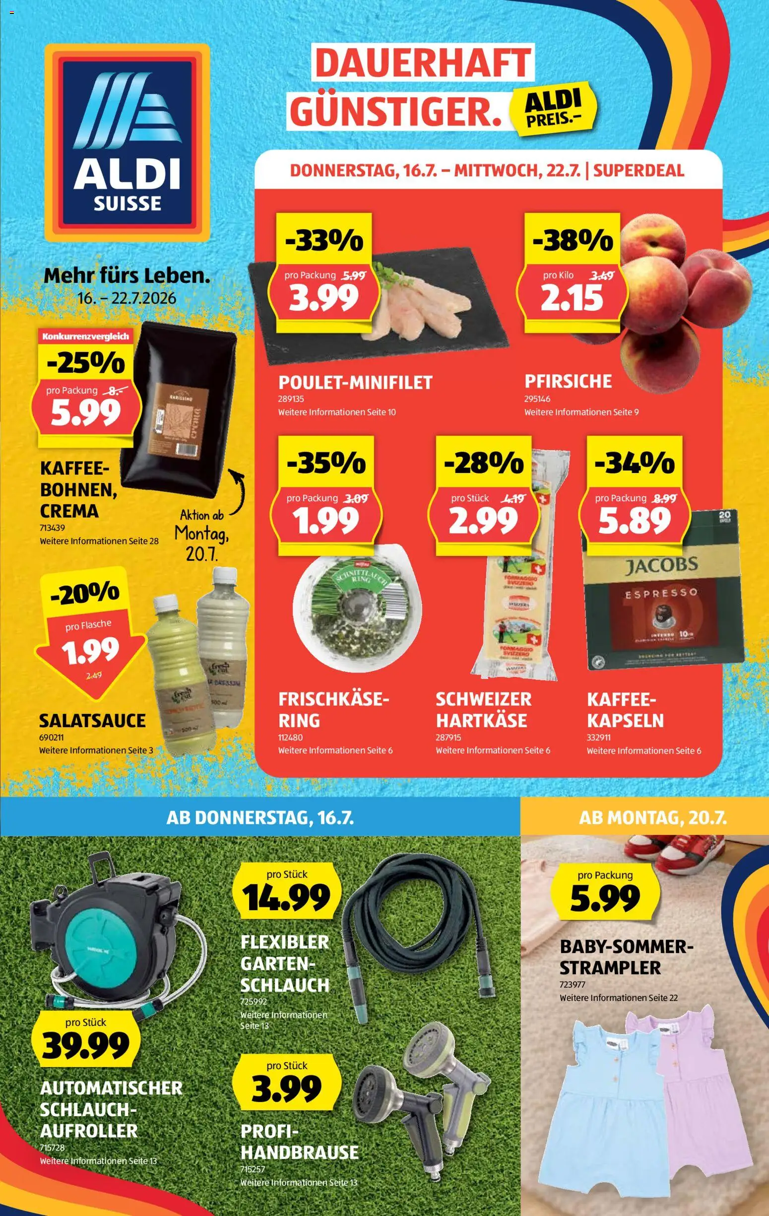 Vorschau des Merkblatts Aldi aktionen vom Shop Aldi gültig von 16.07.2026 bis 22.07.2026