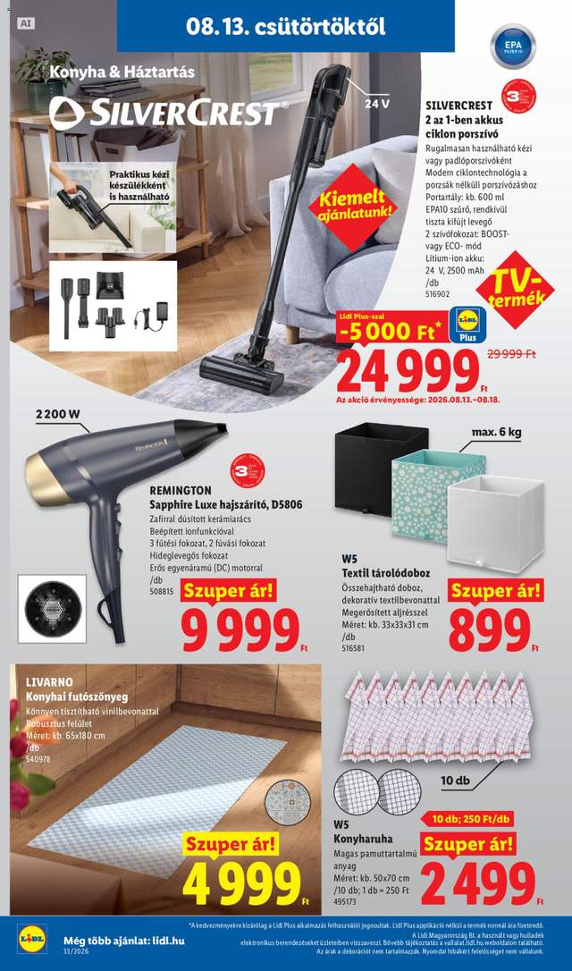 Új Lidl akciós újság 08.13.