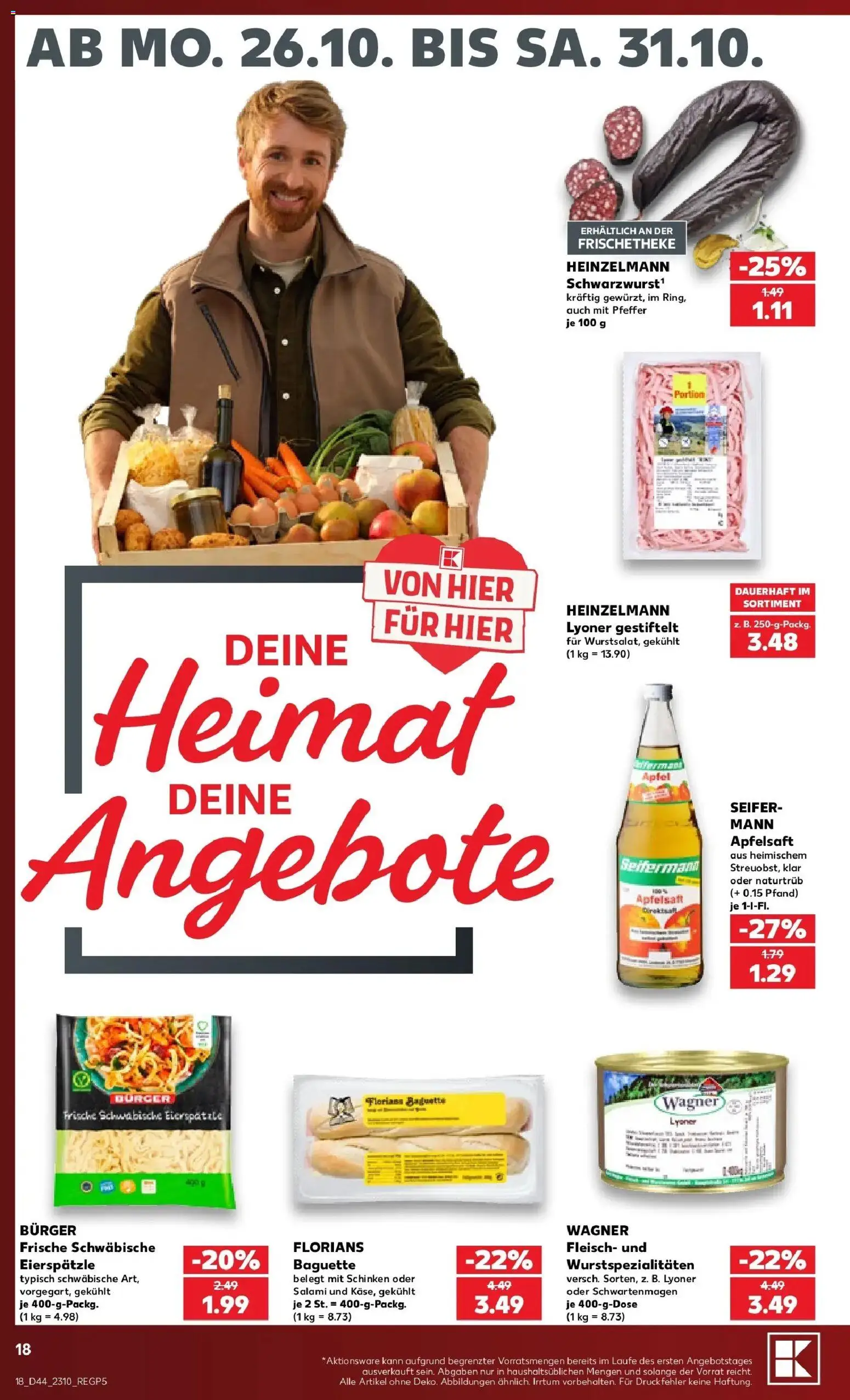 Vorschau von dem Prospekt des Geschäftes Kaufland, gültig ab dem 26.10.2026