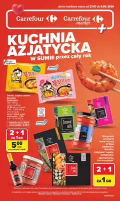 Pogląd gazetki "Carrefour gazetka - Kuchnia Azjatycka" ze sklepu Carrefour ważnej od 27.07.2026