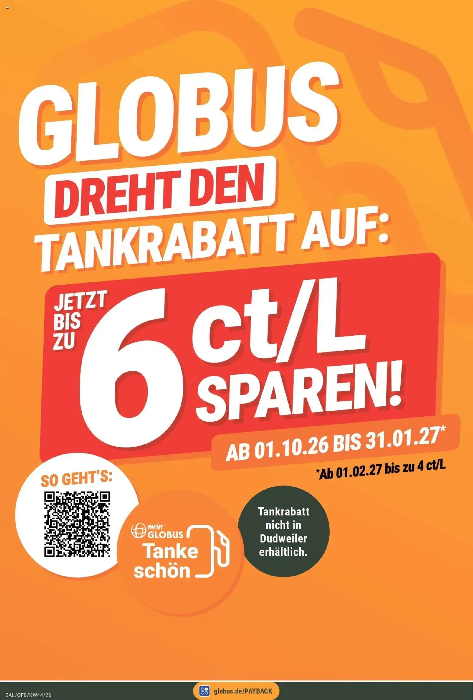 Vorschau von dem Prospekt des Geschäftes Globus, gültig ab dem 26.10.2026