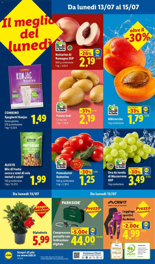 Nuovo volantino Lidl dal 09/07