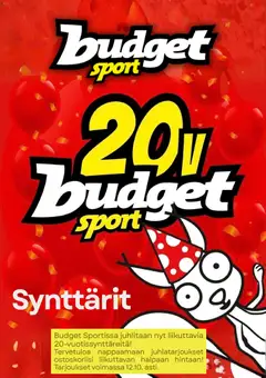 Kaupan Budget Sport Budget Sport tarjoukset esikatselu, voimassa 06/10/2026