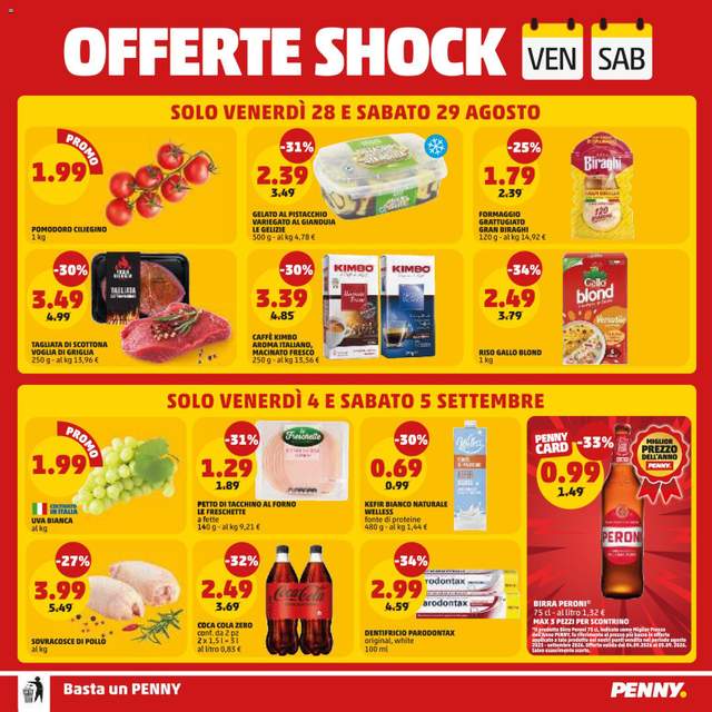 Nuovo volantino PENNY dal 27/08
