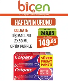 Biçen Market Biçen Market - Haftanın Ürünü 18.08.2026 - Broşürünün önizlemesi