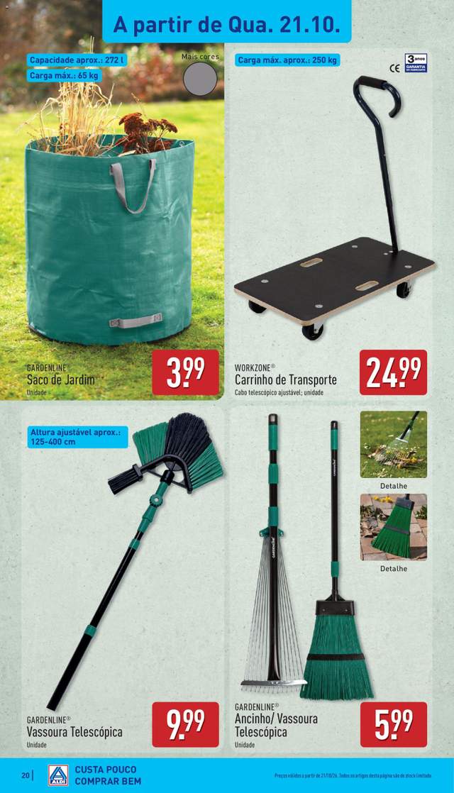 Novo folheto Aldi a partir de 19/10