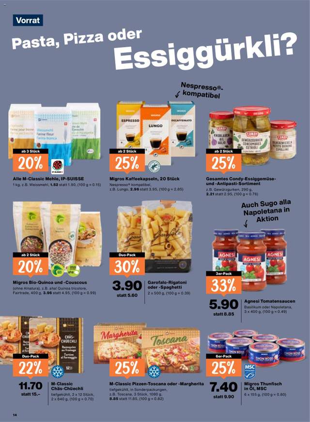 Neue Migros Aktionen ab 09.07.