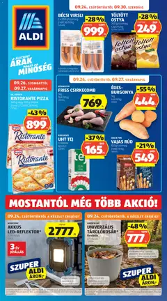 Aldi - Aldi akciós újság megtekintése, amely érvényes 2026.09.24.-től