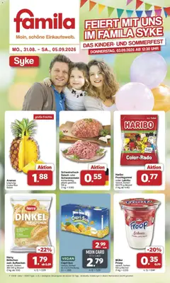 Vorschau von dem Prospekt des Geschäftes Famila Nordwest, gültig ab dem 31.08.2026