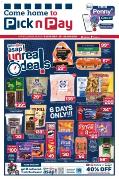 Preview of Pick n Pay flyer valid from 25/08/2026