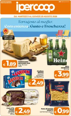 Anteprima dell'opuscolo Ipercoop volantino Sicilia dal negozio Ipercoop valido da 11/08/2026