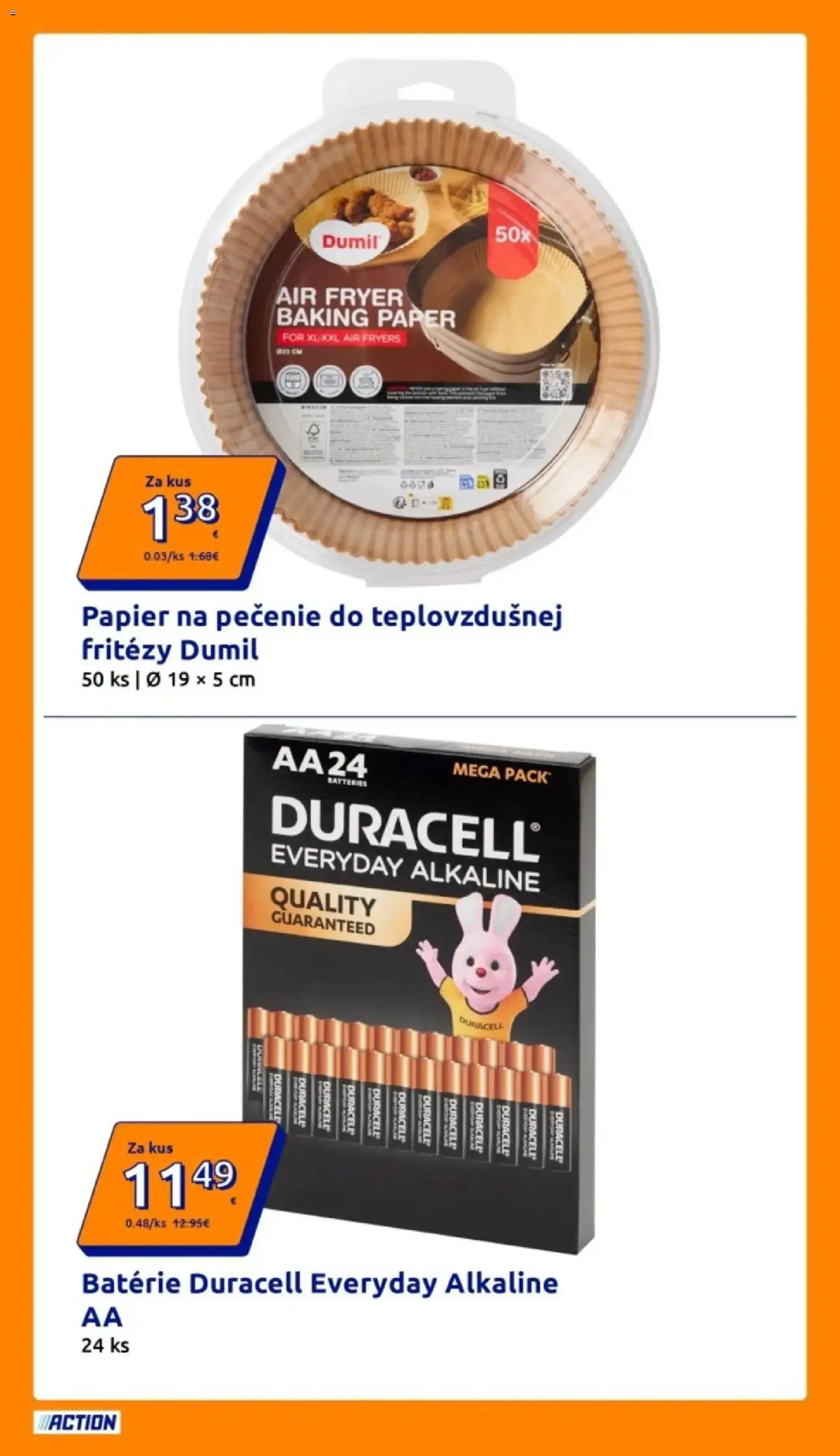 Náhľad Action letáku platného od 21.10.2026 - Batérie, Papier na pečenie