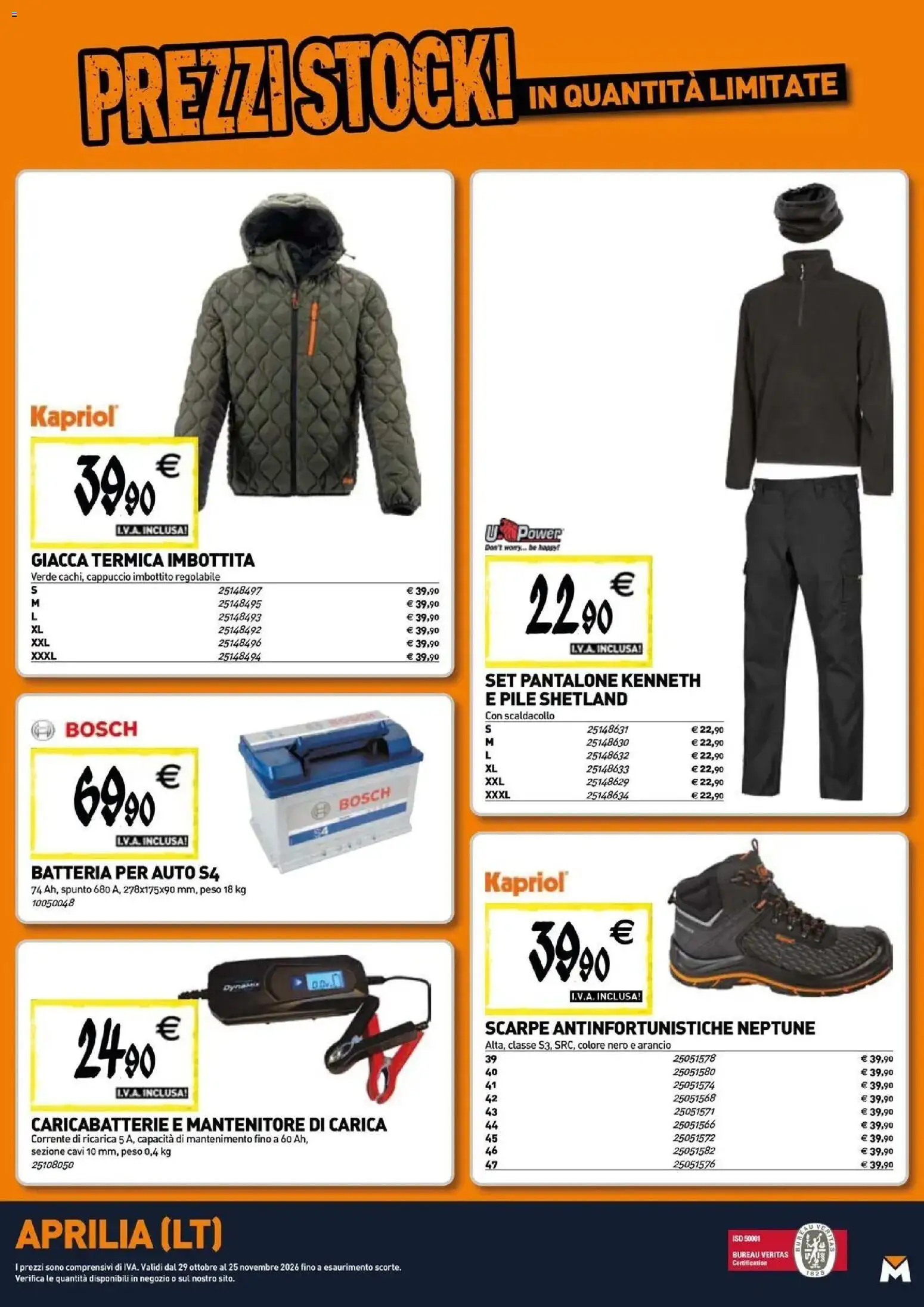 Anteprima dell'opuscolo TECNOMAT catalogo Aprilia dal negozio TECNOMAT valido da 29/10/2026