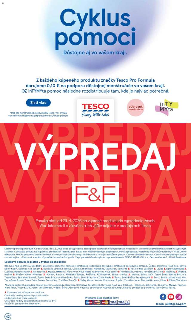 Nový Tesco leták od 29.04.