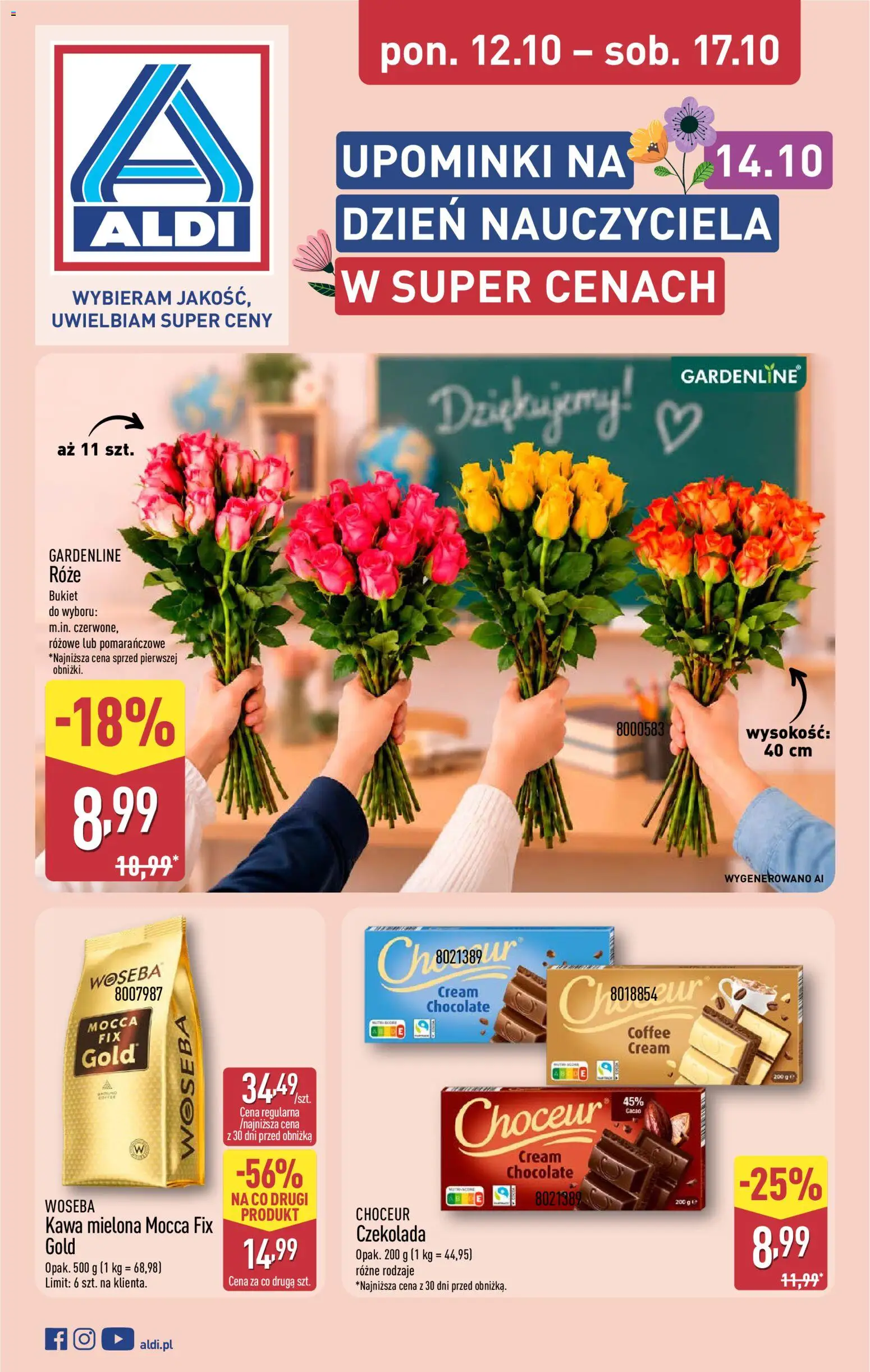 Pogląd gazetki "Aldi gazetka - Dzień nauczyciela" ze sklepu Aldi ważnej od 12.10.2026