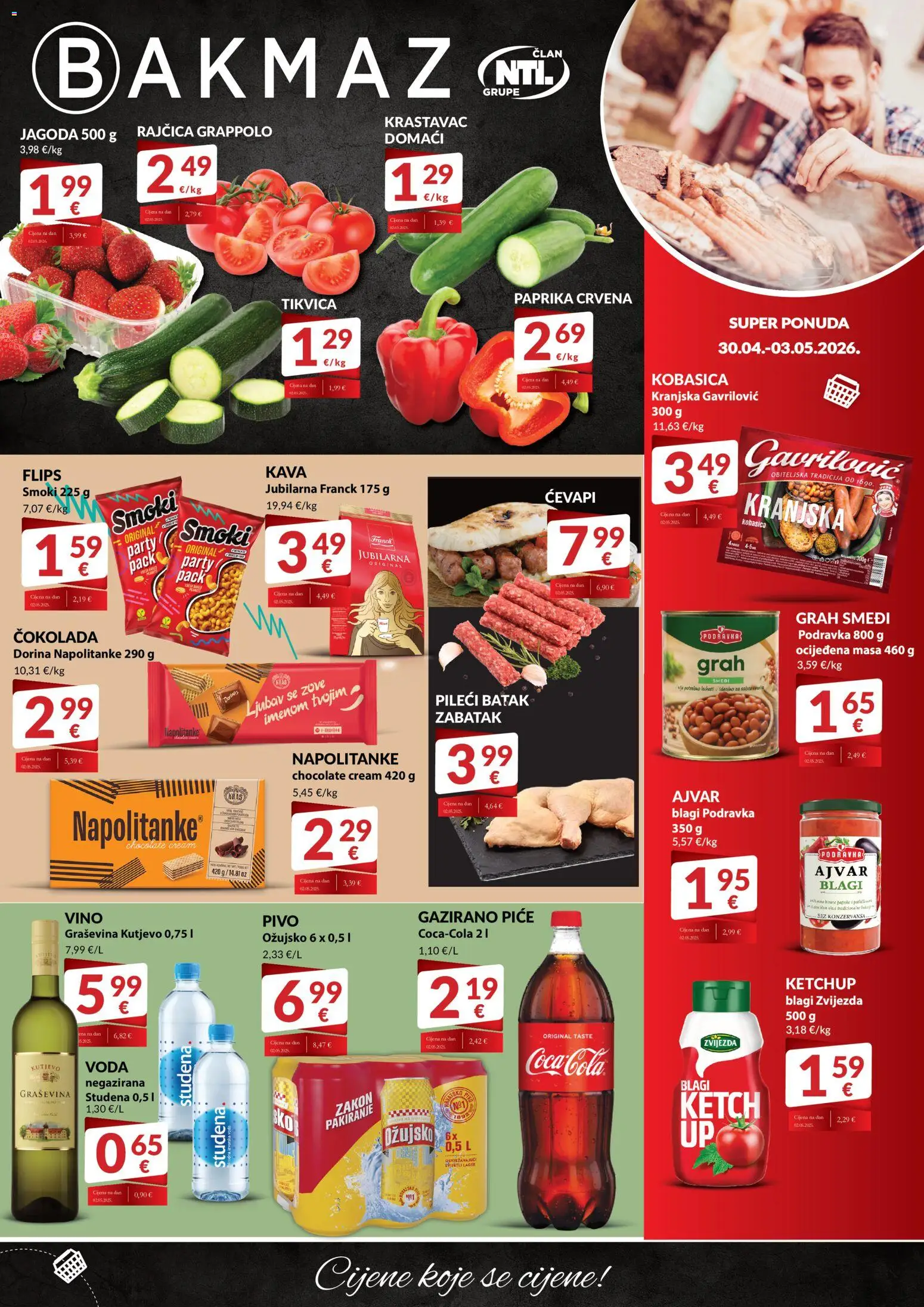 Pregled letka Bakmaz Ponuda trgovine Bakmaz vrijedi od 30.04.2026