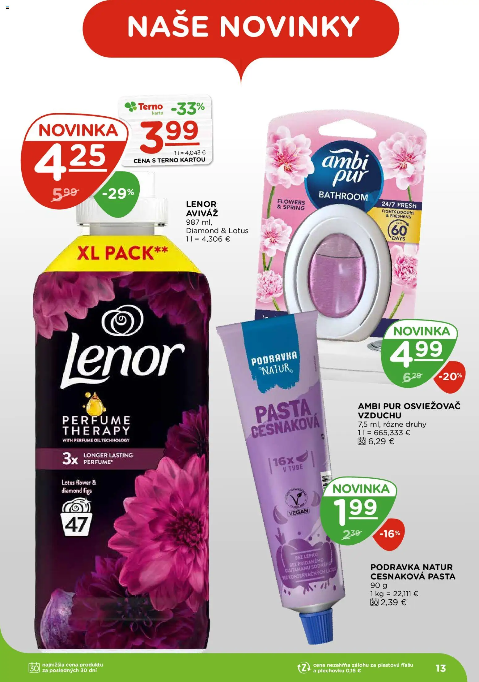 Náhľad Terno letáku platného od 22.10.2026 - Lotus, Lenor, Aviváž