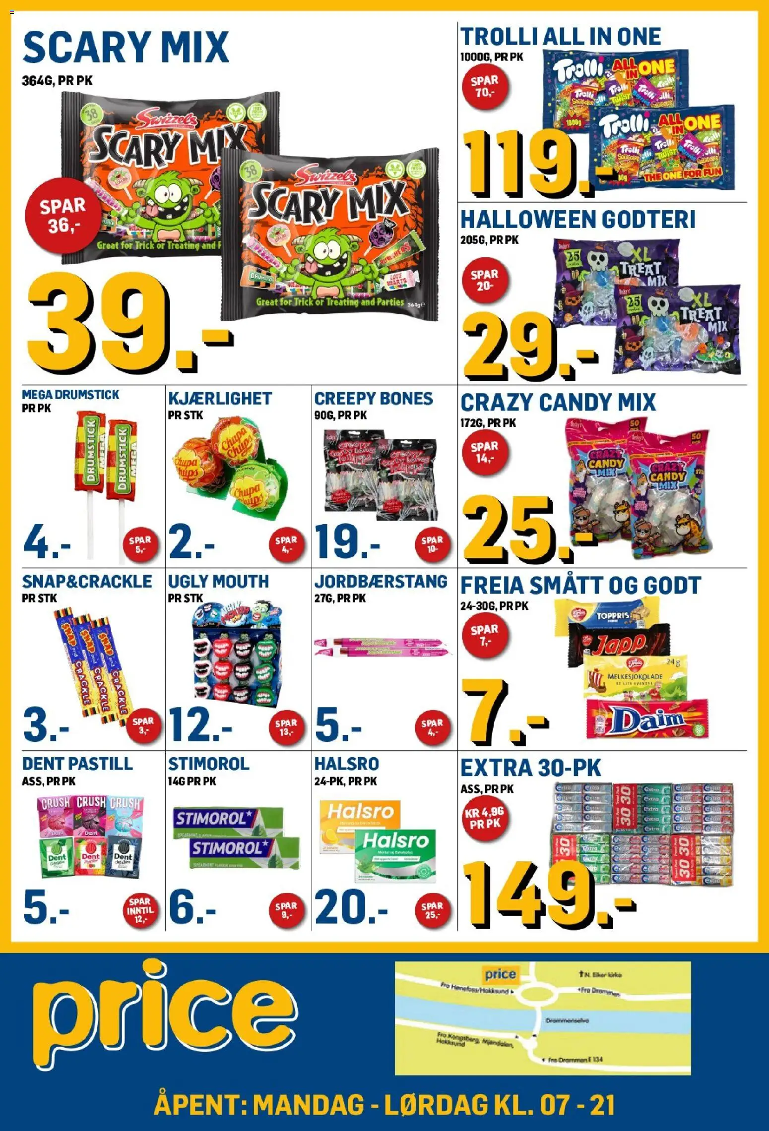 Forhåndsvis Price Lagerbutikk kundeavis fra butikk Price Lagerbutikk gyldig fra 28/10/2026 - And, Godteri, 1