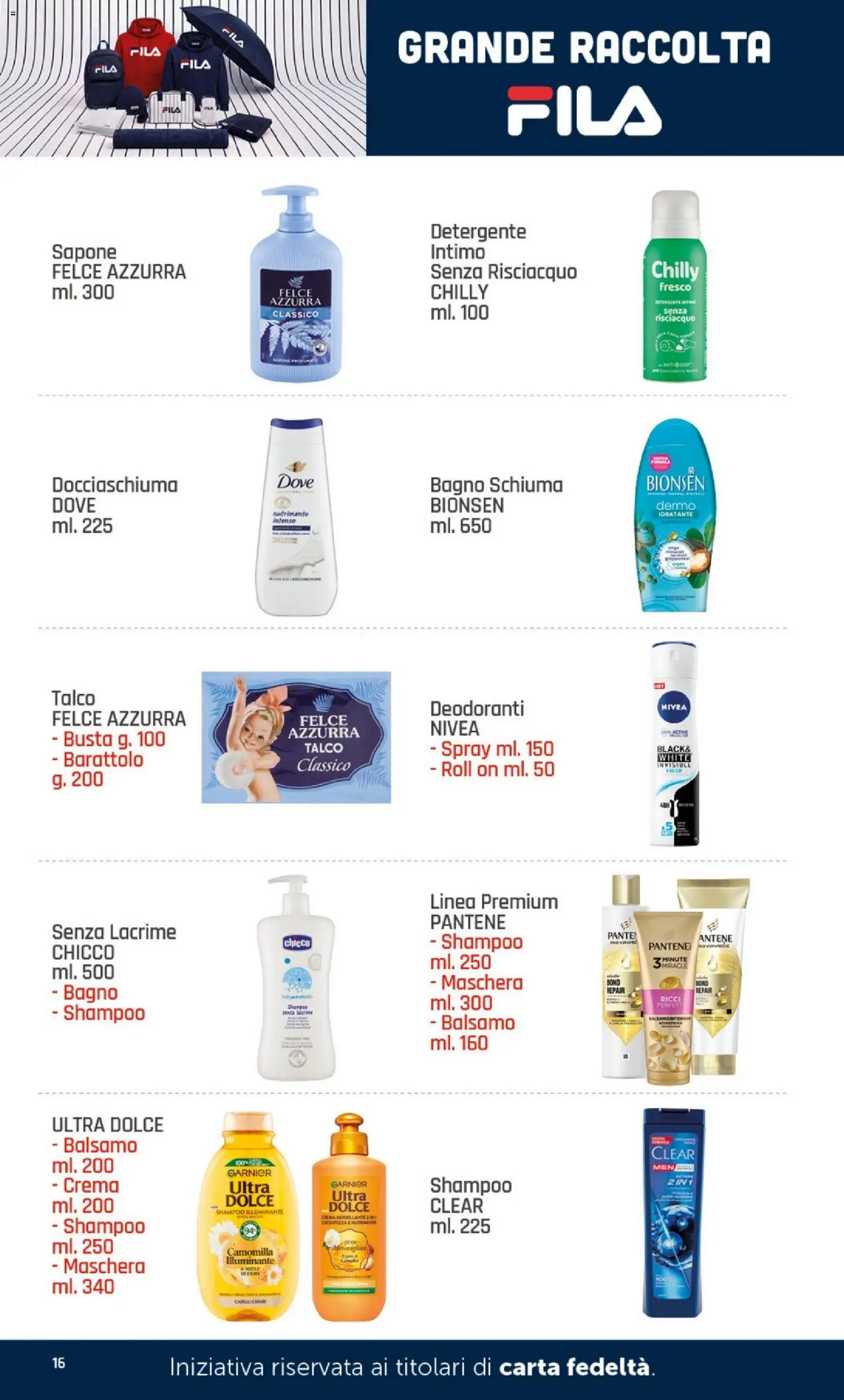 Anteprima dell'opuscolo DOK volantino Grande Raccolta Fila dal negozio DOK valido da 07/09/2026 - Bagno, Shampoo, Intimo, Sapone, Balsamo, Illuminante, Detergente, Schiuma