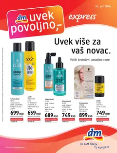 Pregled DM Drogerie kataloga - važi od 16.07.2026