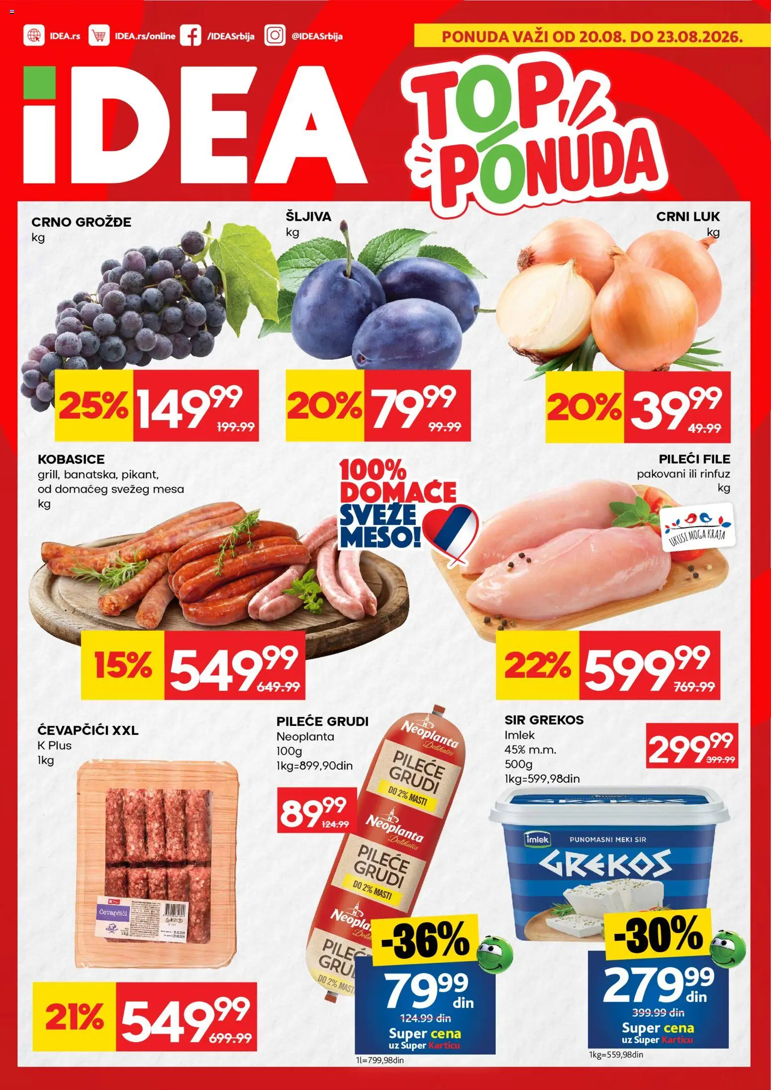 Pregled Idea kataloga - važi od 20.08.2026