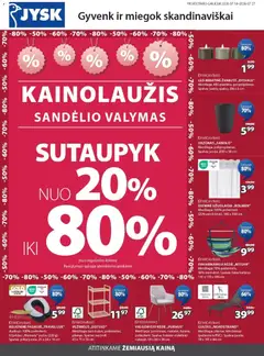 JYSK parduotuvės leidinio JYSK leidinys galiojančio nuo 2026.07.14 peržiūra