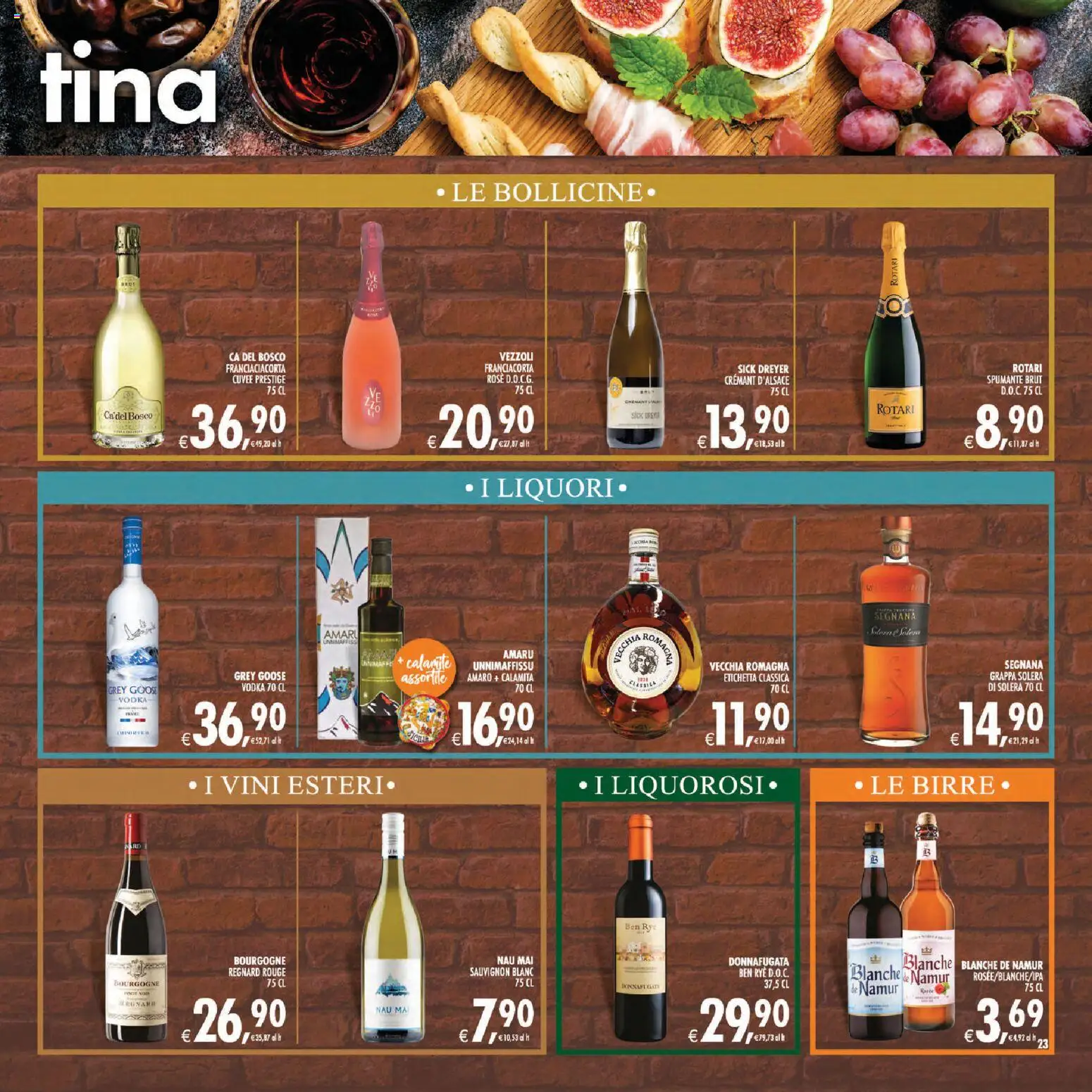 Anteprima dell'opuscolo Decò volantino Gourmet Sicilia dal negozio Decò valido da 01/09/2026 - Vodka, Grappa, Amaro, Spumante
