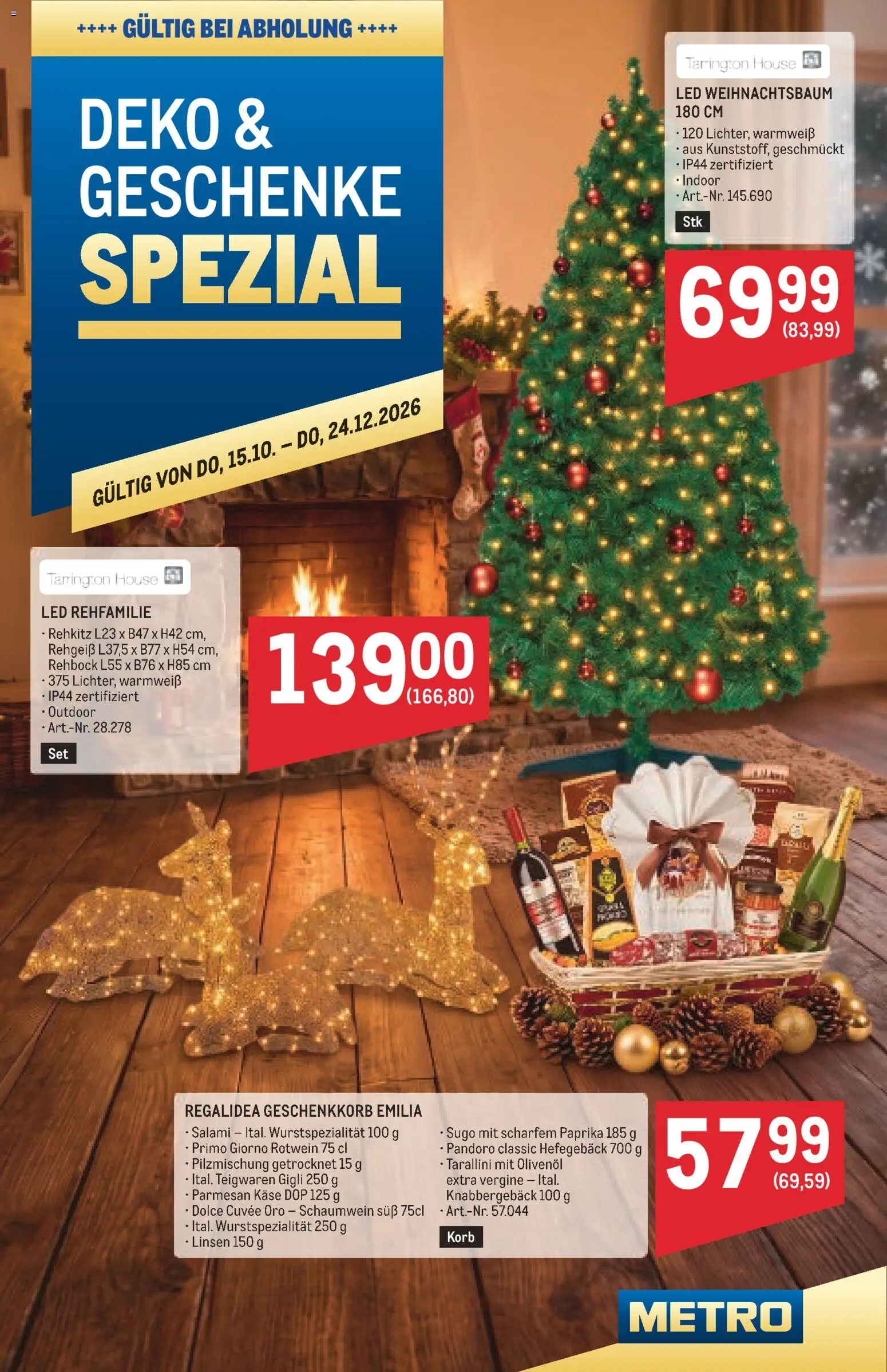 Vorschau der Angebote: Metro Metro angebote Weihnachtsdeko gültig ab 15.10.2026