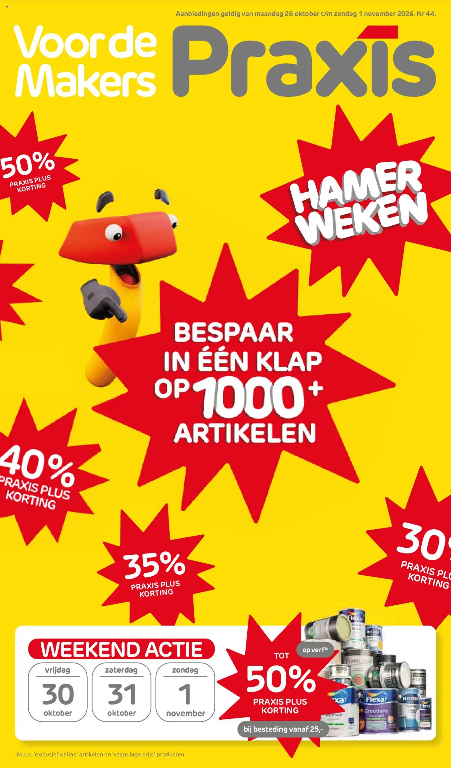 Voorbeeld van Praxis folder van winkel Praxis geldig vanaf 26-10-2026