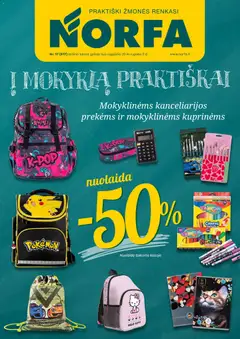 NORFA parduotuvės leidinio NORFA leidinys galiojančio nuo 2026.08.20 peržiūra