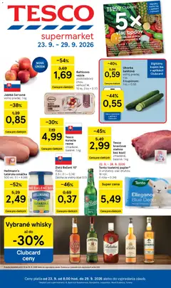 Náhľad Tesco letáku platného od 23.09.2026