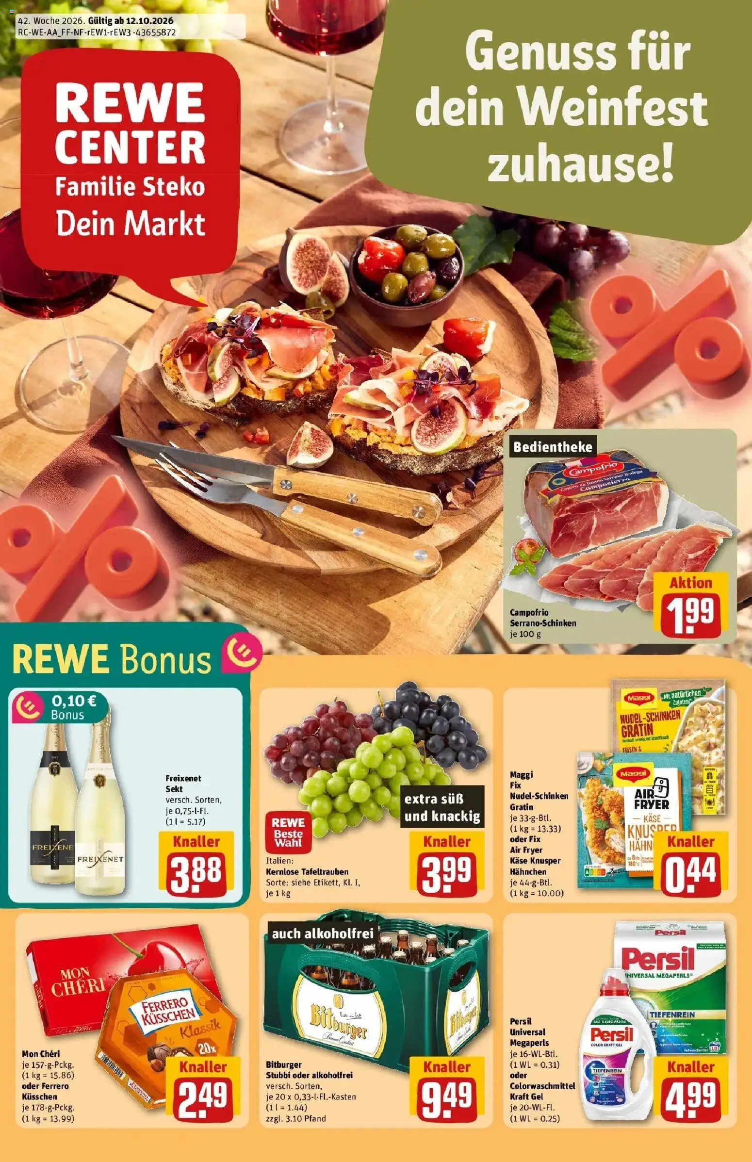 Vorschau von dem Prospekt des Geschäftes Rewe, gültig ab dem 12.10.2026