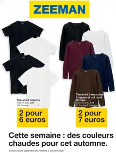 Voorbeeld van Zeeman Publicité van winkel Zeeman geldig vanaf 26/09/2026