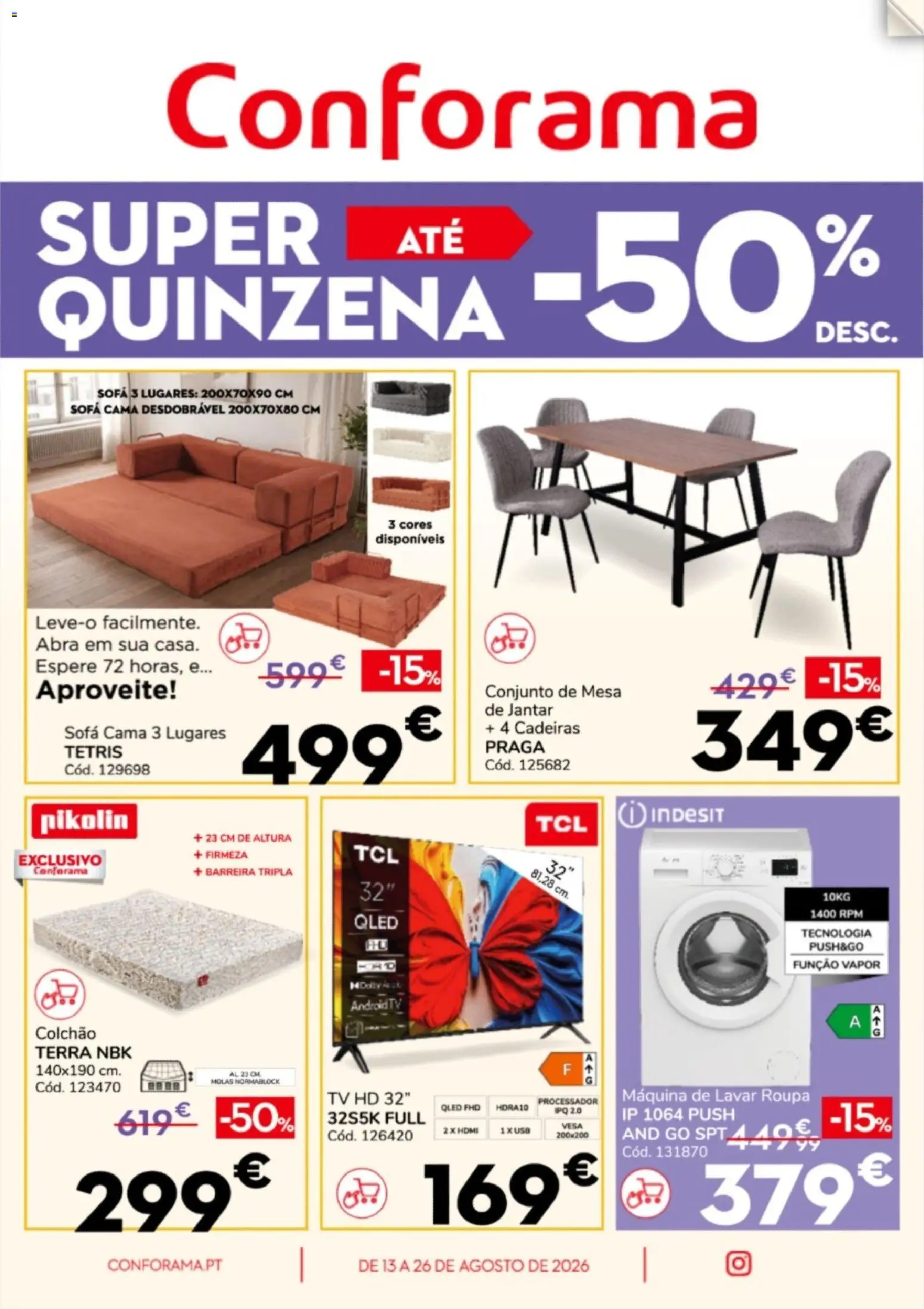 Pré-visualização do folheto da loja Conforama válida a partir de 13/08/2026